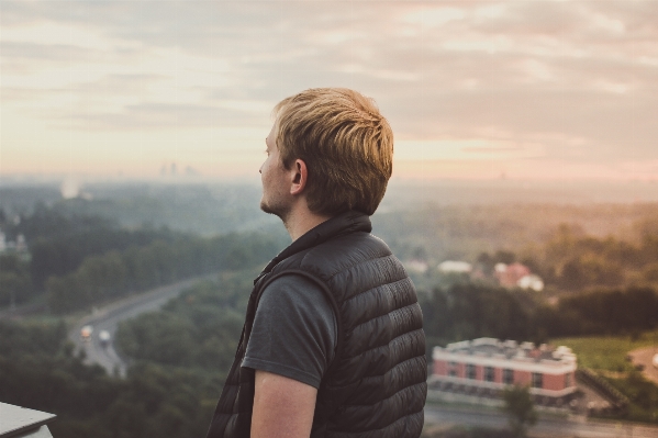 Man outdoor horizon sky Photo