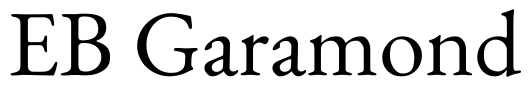 EB Garamond 字体