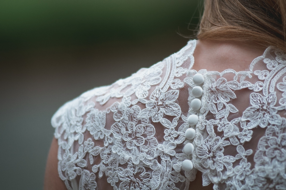 Femme blanc modèle dentelle
