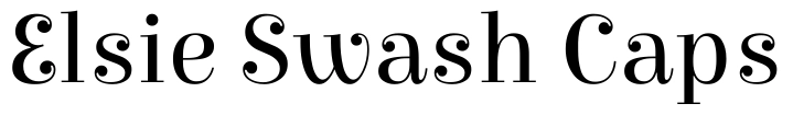 Elsie Swash Caps Font