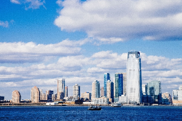 海 地平線 クラウド 建築 写真