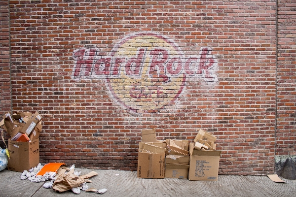 Wood wall brick graffiti Photo